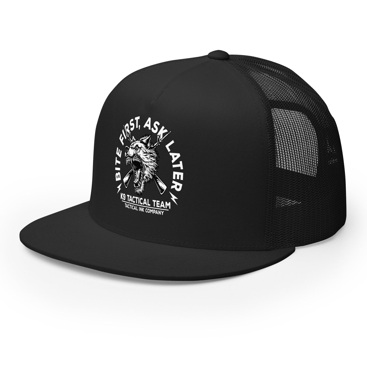 Bite First Trucker Cap