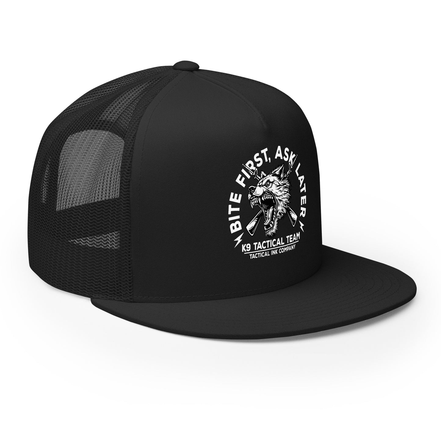 Bite First Trucker Cap