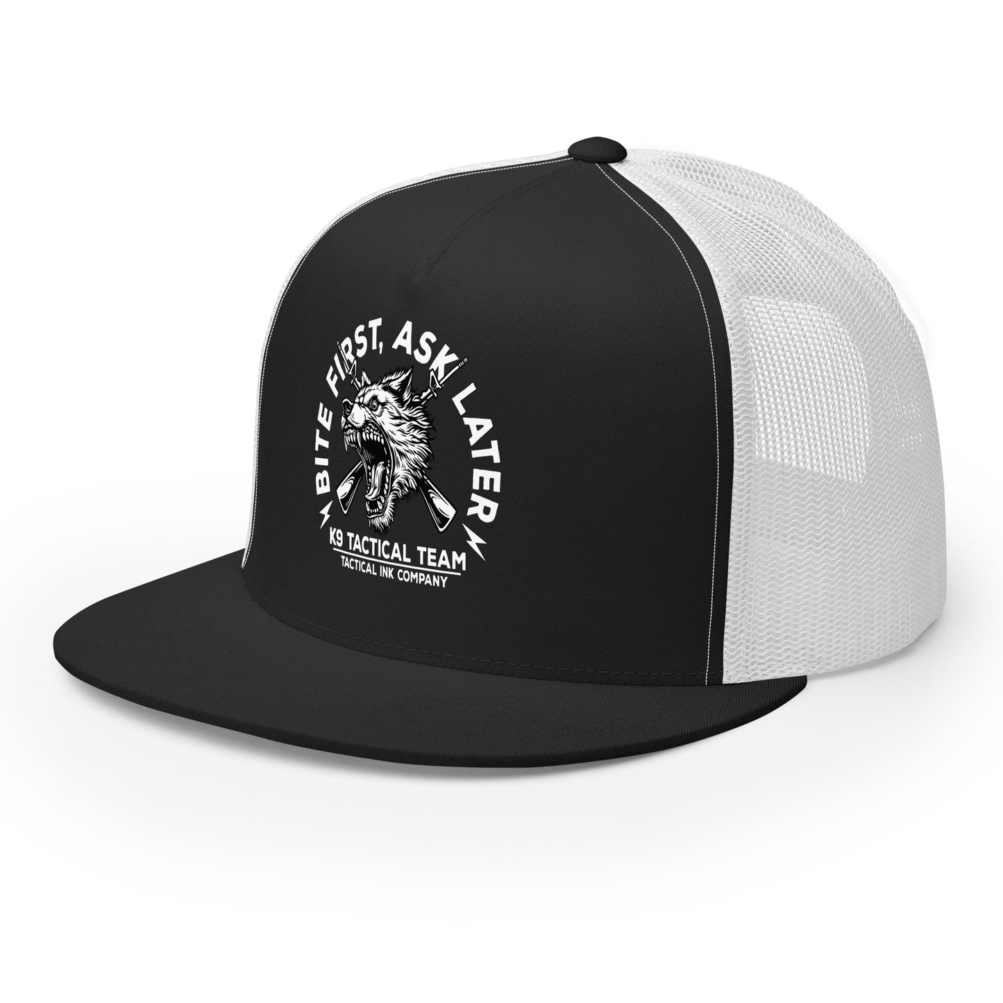 Bite First Trucker Cap