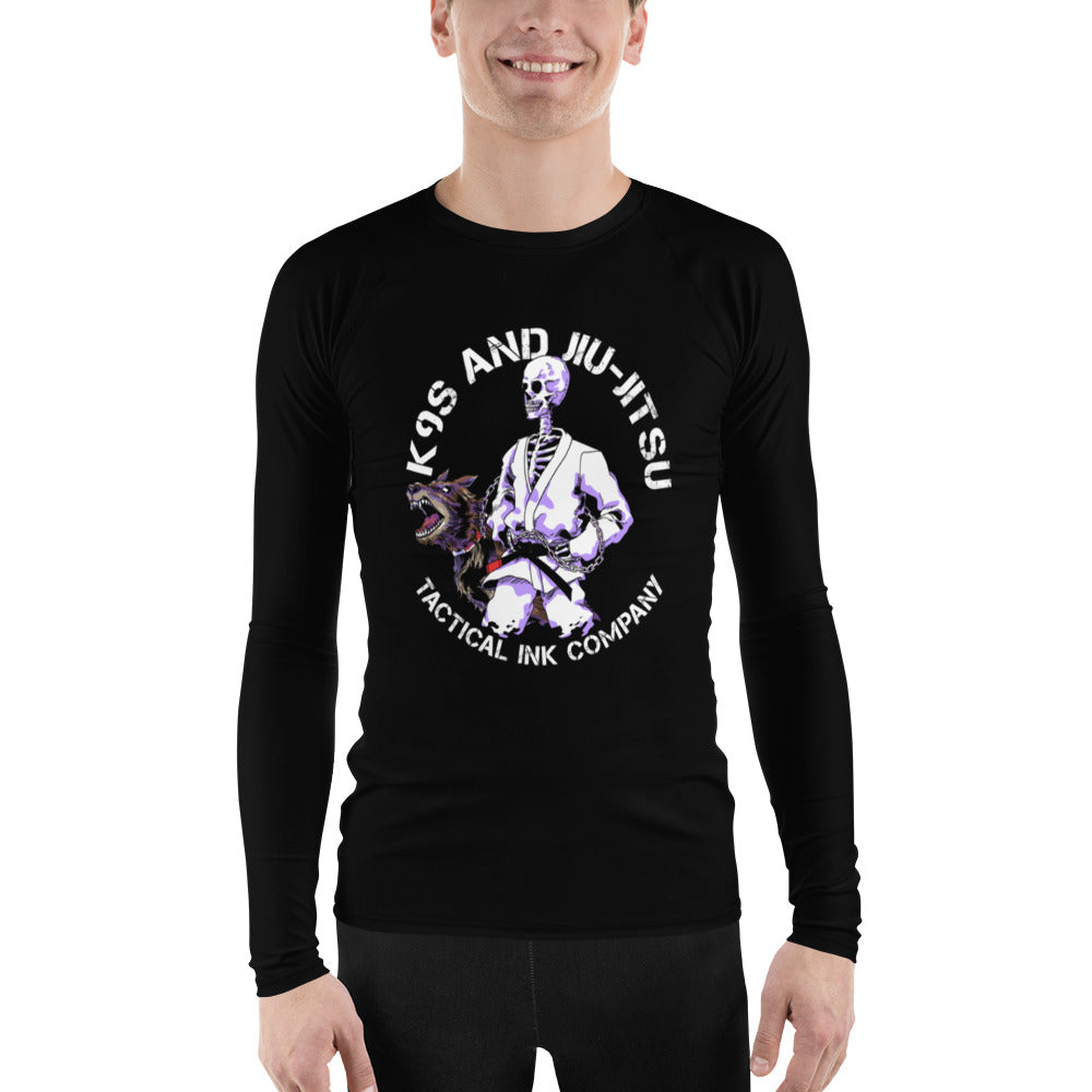 K9s and Jiu Jitsu Men's Rash Guard