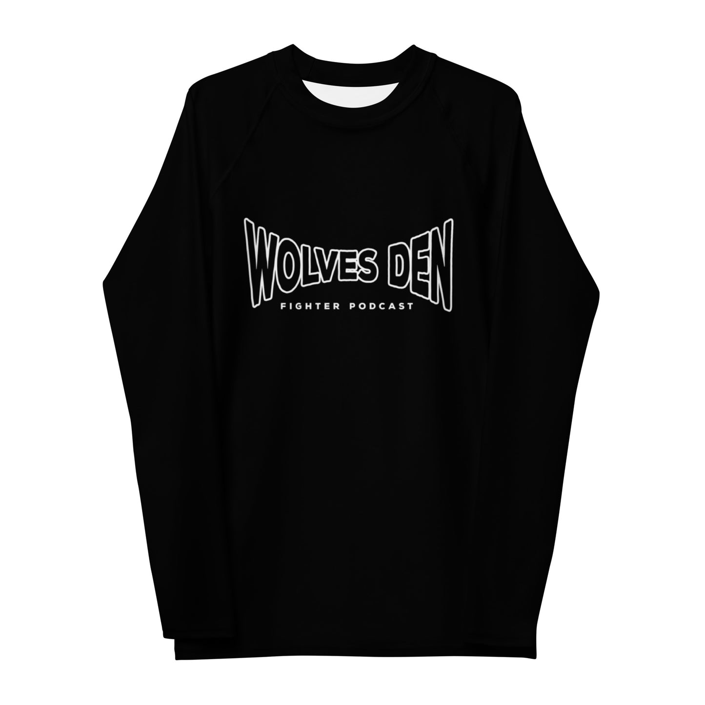 Wolves Den Fighter Podcast Men's Rash Guard