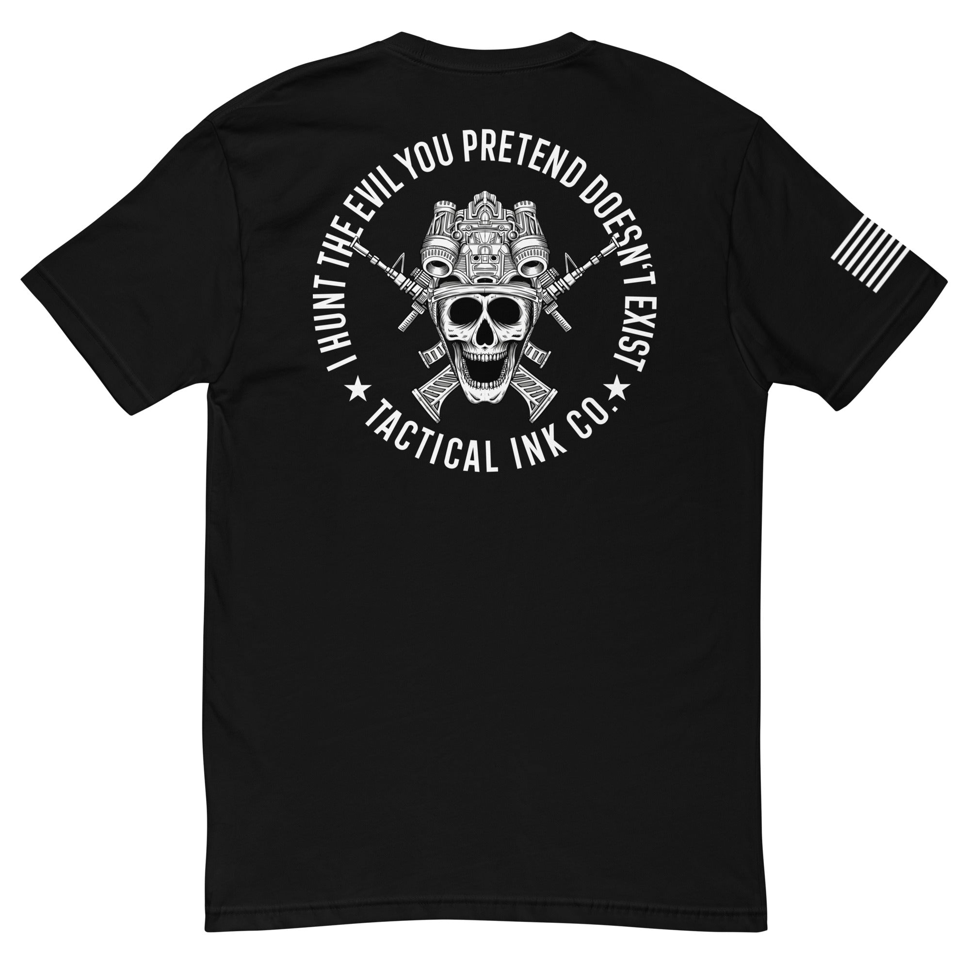 I HUNT THE EVIL Short Sleeve T-shirt -Shirts Tactical Ink USA