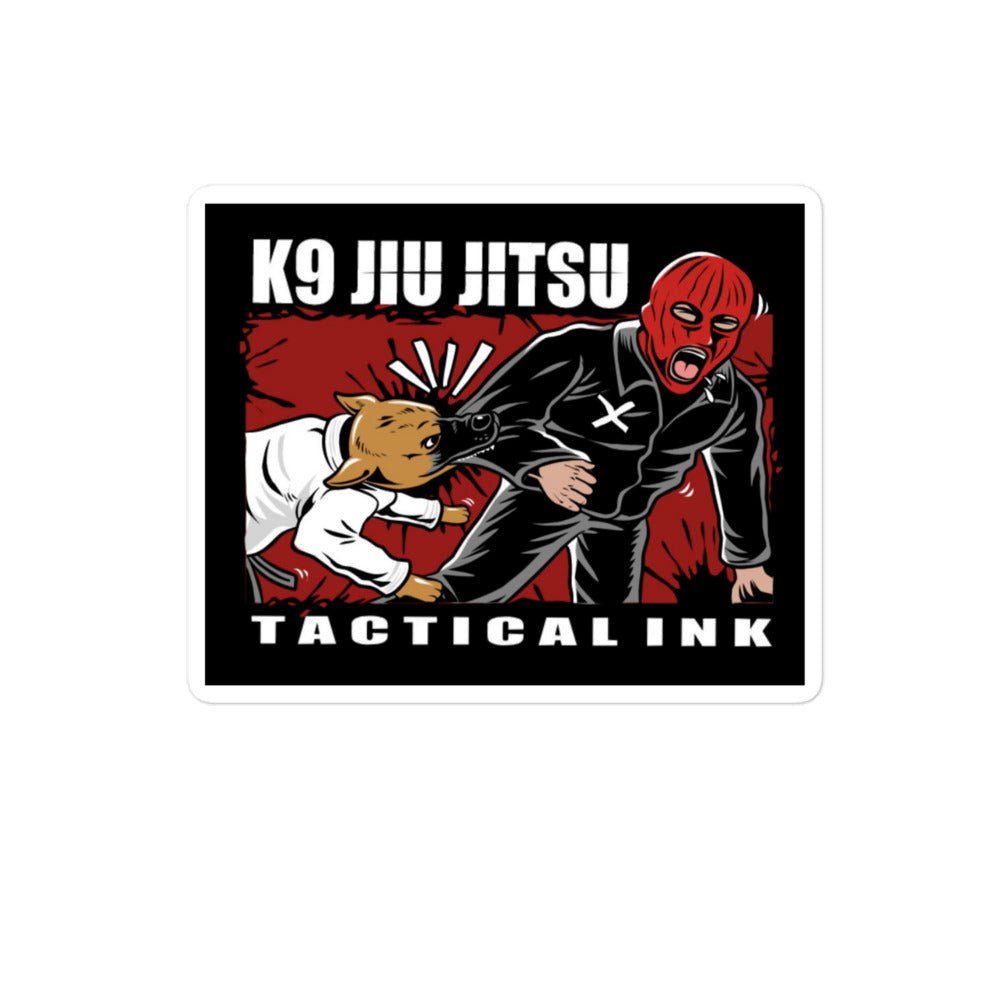 K9 JIU JITSU Bubble-free stickers -Stickers Tactical Ink USA