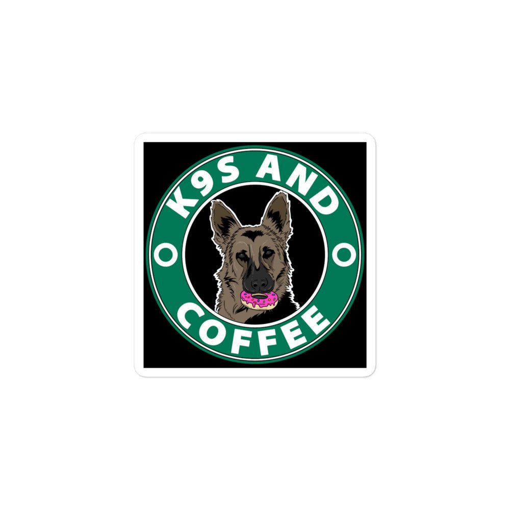 K9S AND COFFEE Bubble-free stickers -Stickers Tactical Ink USA