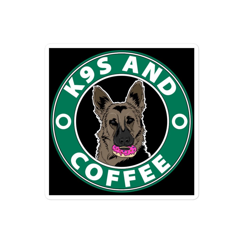 K9S AND COFFEE Bubble-free stickers -Stickers Tactical Ink USA