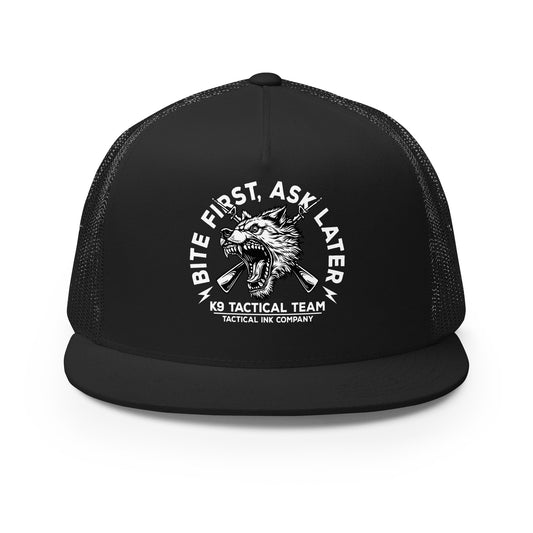 Bite First Trucker Cap