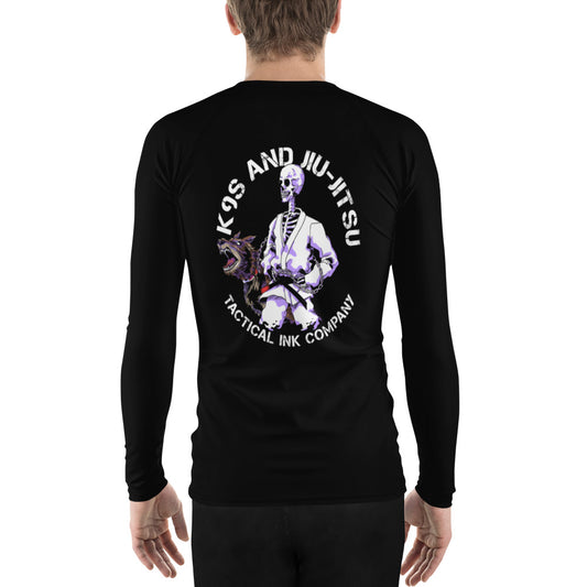 K9s and Jiu Jitsu Men's Rash Guard