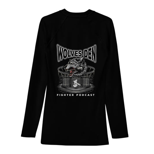 Wolves Den Fighter Podcast Men's Rash Guard