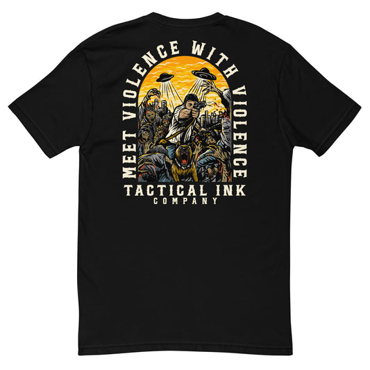 Meet Violence with Violence Short Sleeve T-shirt