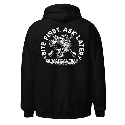 Bite First, Ask Later Unisex Hoodie