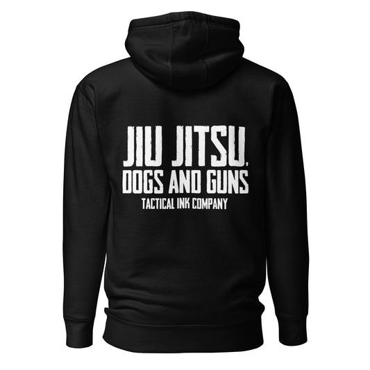 Jiu Jitsu, Dogs and Guns Unisex Hoodie