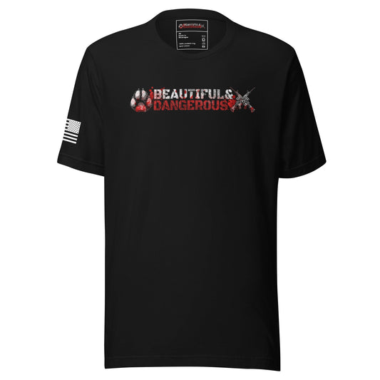 Beautiful and Dangerous K-9 Handler T-shirt -Shirts Tactical Ink USA