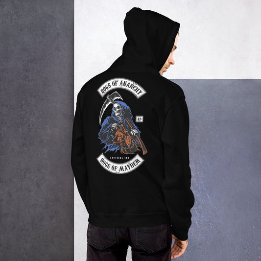 "Dogs of Anarchy" Grim Reaper K-9 Lover Hoodie - Tactical Ink USA