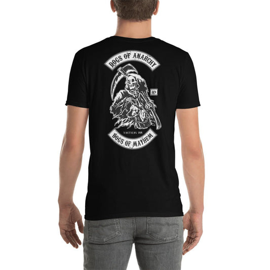 "Dogs of Anarchy" Grim Reaper K-9 Lover T-Shirt (Black & White) - Tactical Ink USA