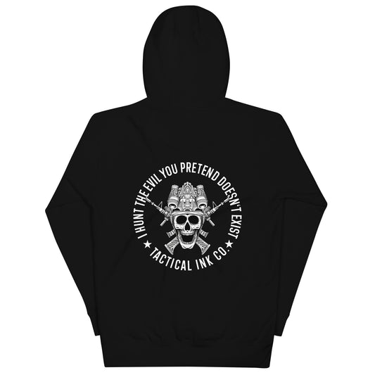 I HUNT THE EVIL uinisex Hoodie -Hoodies Tactical Ink USA