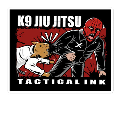 K9 JIU JITSU Bubble-free stickers -Stickers Tactical Ink USA