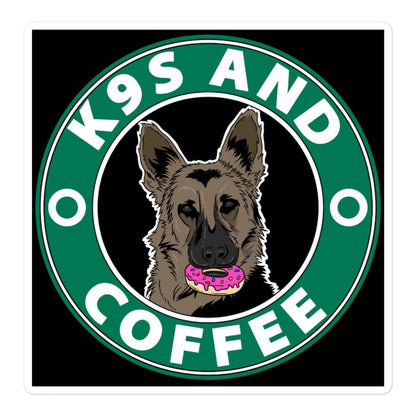 K9S AND COFFEE Bubble-free stickers -Stickers Tactical Ink USA