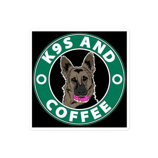 K9S AND COFFEE Bubble-free stickers -Stickers Tactical Ink USA