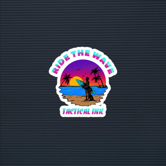 RIDE THE WAVE Stickers