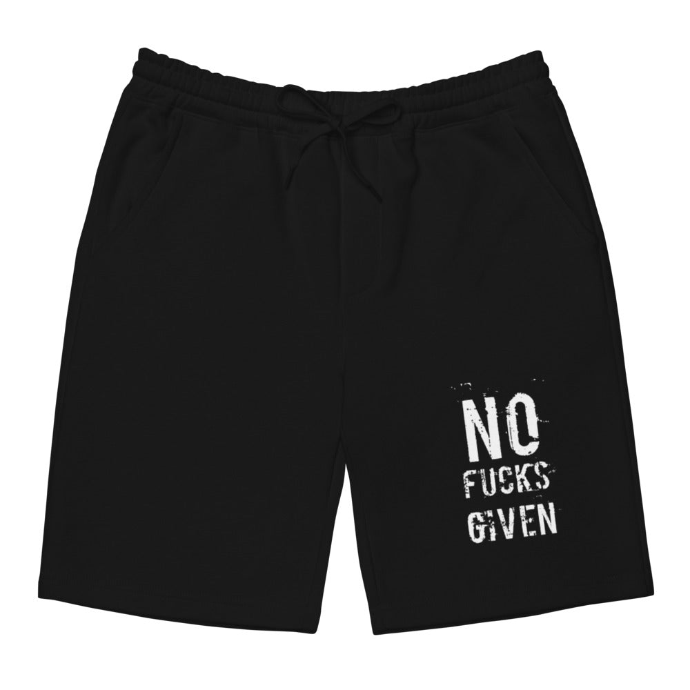 No Fucks Given Men's Fleece Shorts